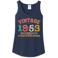 Vintage Limited Edition 1953 70 Years Of Being Awesome Birthday Ladies Essential Tank