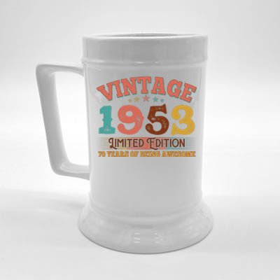 Vintage Limited Edition 1953 70 Years Of Being Awesome Birthday Beer Stein