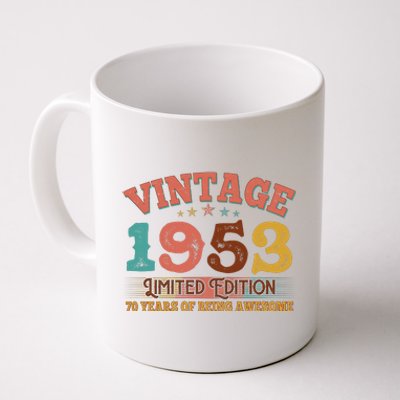 Vintage Limited Edition 1953 70 Years Of Being Awesome Birthday Coffee Mug