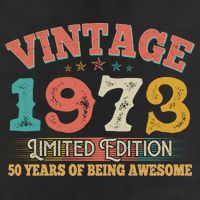 Vintage Limited Edition 1973 50 Years Of Being Awesome Birthday Trucker Hat