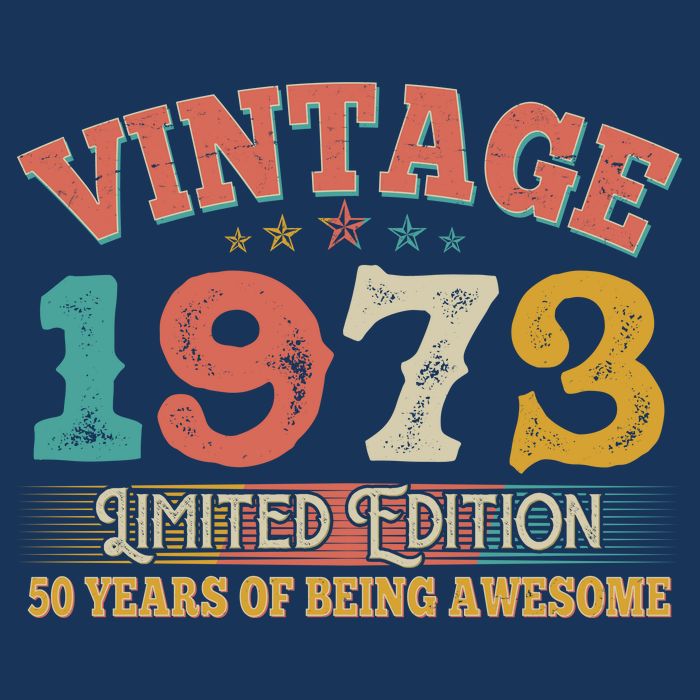 Vintage Limited Edition 1973 50 Years Of Being Awesome Birthday Visor