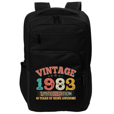 Vintage Limited Edition 1983 40 Years Of Being Awesome Birthday Impact Tech Backpack