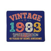 Vintage Limited Edition 1983 40 Years Of Being Awesome Birthday Mousepad