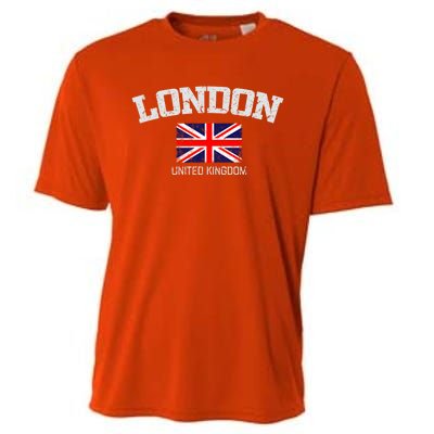 Vintage London England United Kingdom Souvenir Gift Cooling Performance Crew T-Shirt