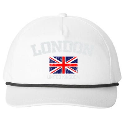 Vintage London England United Kingdom Souvenir Gift Snapback Five-Panel Rope Hat