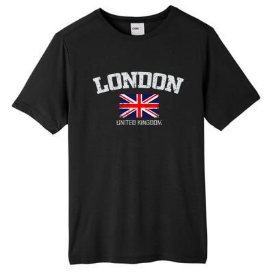 Vintage London England United Kingdom Souvenir Gift Tall Fusion ChromaSoft Performance T-Shirt