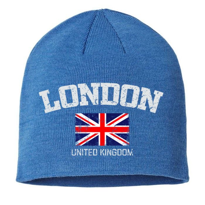 Vintage London England United Kingdom Souvenir Gift Sustainable Beanie