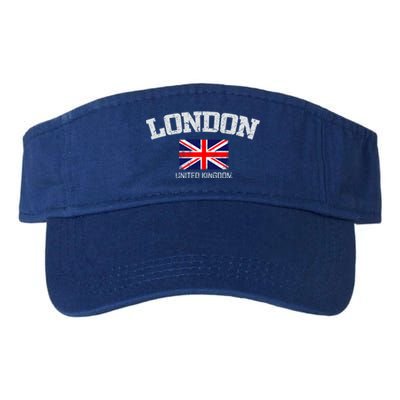 Vintage London England United Kingdom Souvenir Gift Valucap Bio-Washed Visor