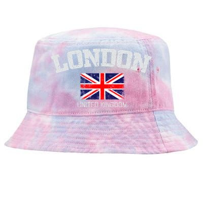 Vintage London England United Kingdom Souvenir Gift Tie-Dyed Bucket Hat