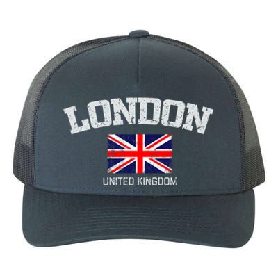 Vintage London England United Kingdom Souvenir Gift Yupoong Adult 5-Panel Trucker Hat