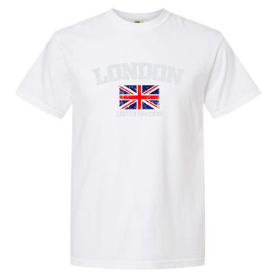 Vintage London England United Kingdom Souvenir Gift Garment-Dyed Heavyweight T-Shirt