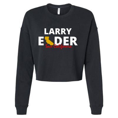Vote Larry Elder Save California Cropped Pullover Crew