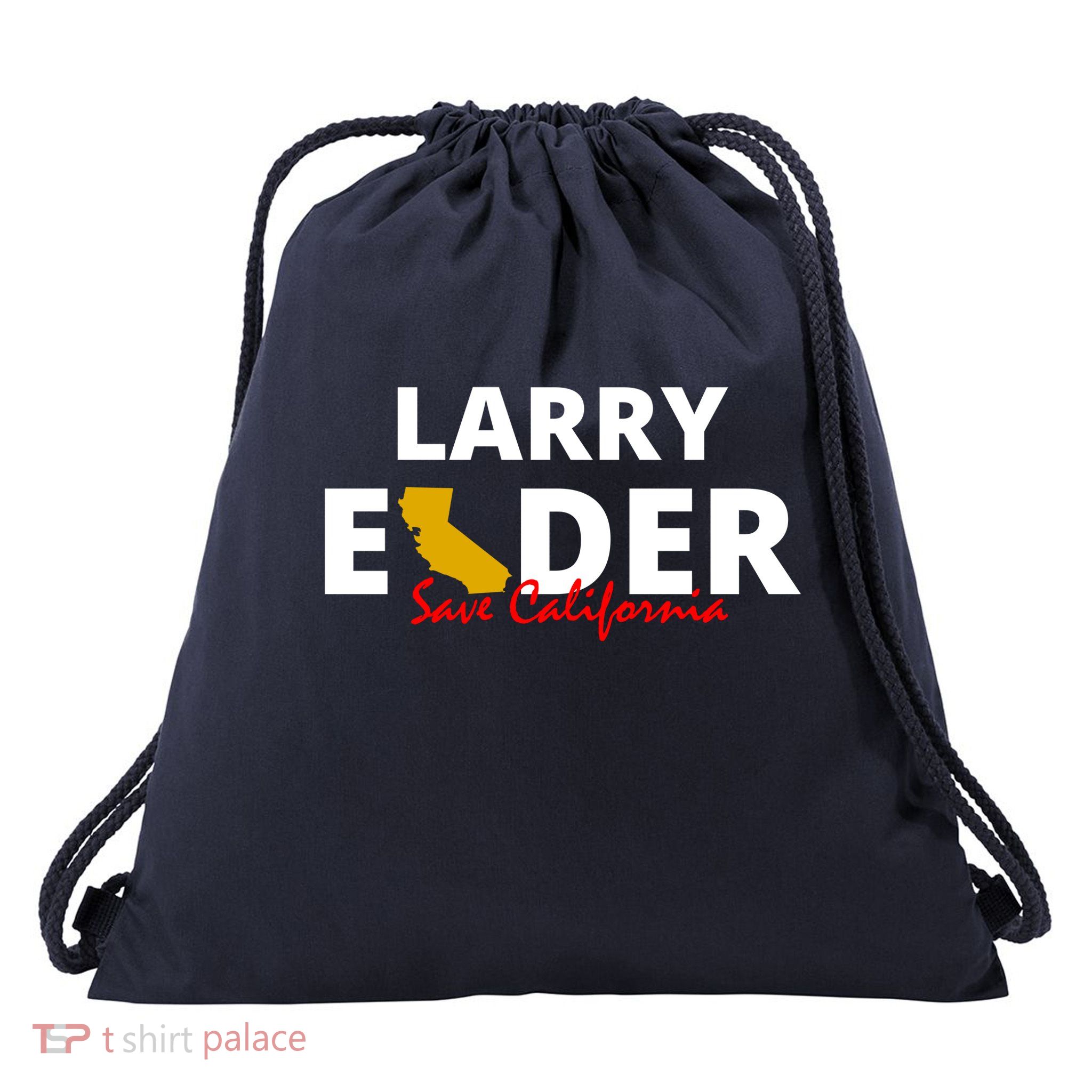 Vote Larry Elder Save California Drawstring Bag