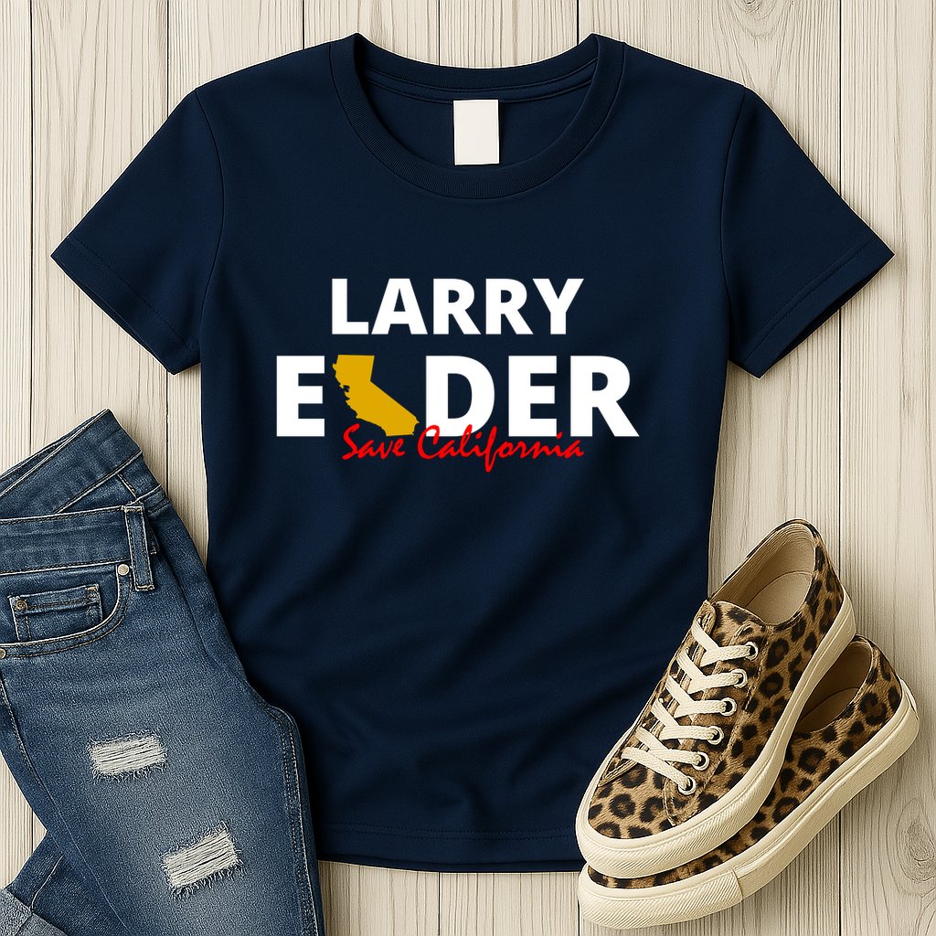 Vote Larry Elder Save California Womens T-Shirt