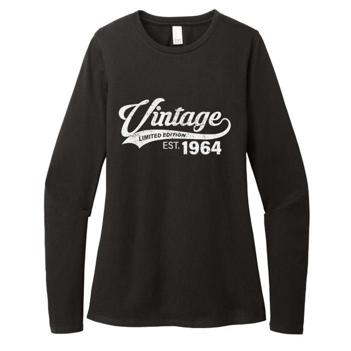 Vintage Limited Edition 1964 60 Year Old Bday 60th Birthday Womens CVC Long Sleeve Shirt