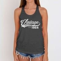 Vintage Limited Edition 1964 60 Year Old Bday 60th Birthday Women's Knotted Racerback Tank