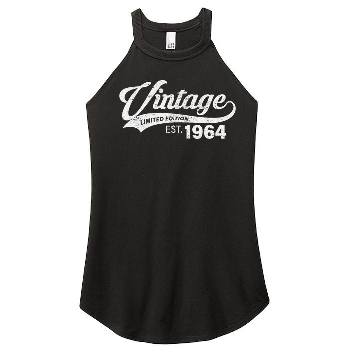 Vintage Limited Edition 1964 60 Year Old Bday 60th Birthday Women's Perfect Tri Rocker Tank