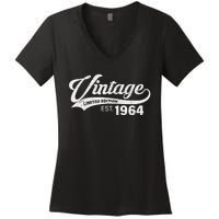 Vintage Limited Edition 1964 60 Year Old Bday 60th Birthday Women's V-Neck T-Shirt