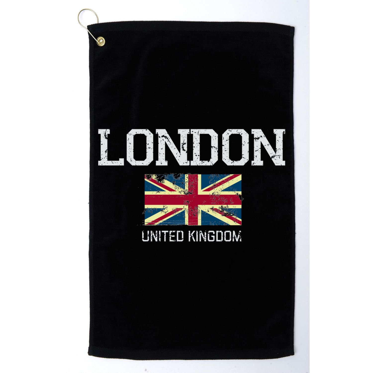 Vintage London England United Kingdom Souvenir Gift Cool Gift Golf Towel