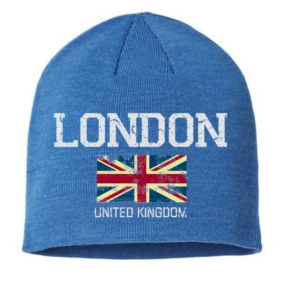 Vintage London England United Kingdom Souvenir Gift Cool Gift Sustainable Beanie