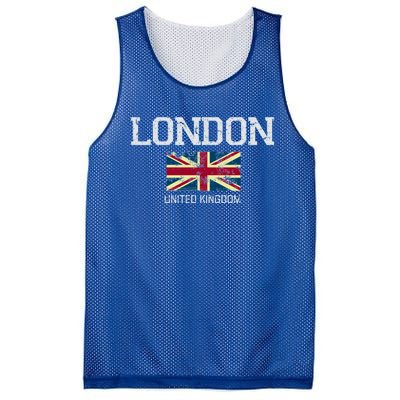 Vintage London England United Kingdom Souvenir Gift Cool Gift Mesh Reversible Basketball Jersey Tank