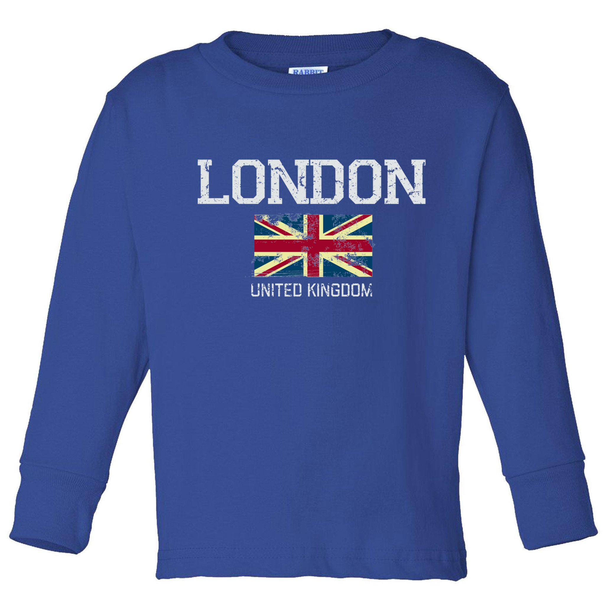 Vintage London England United Kingdom Souvenir Gift Cool Gift Toddler Long Sleeve Shirt