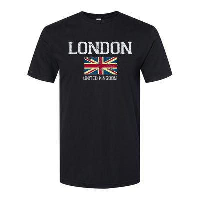 Vintage London England United Kingdom Souvenir Gift Cool Gift Softstyle CVC T-Shirt