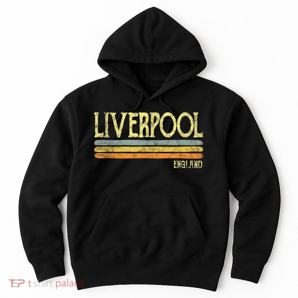 Vintage Liverpool England Tshirt British Love Gift Souvenir Hoodie