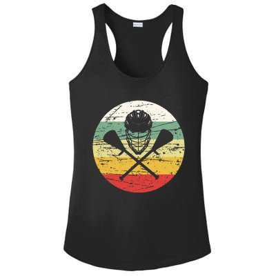 Vintage Lacrosse Funny Lacrosse For College Lacrosse Ladies PosiCharge Competitor Racerback Tank