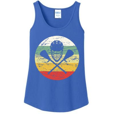 Vintage Lacrosse Funny Lacrosse For College Lacrosse Ladies Essential Tank