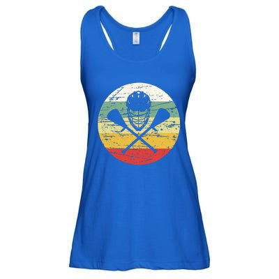 Vintage Lacrosse Funny Lacrosse For College Lacrosse Ladies Essential Flowy Tank