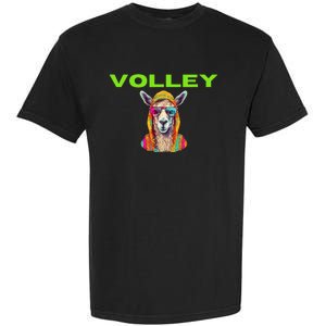 Volley Llama Funny Pickleball Garment-Dyed Heavyweight T-Shirt