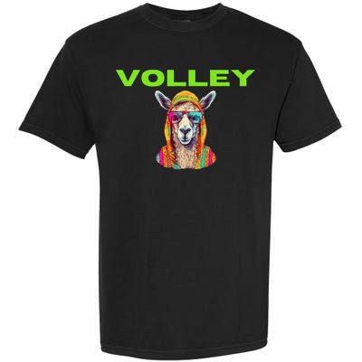 Volley Llama Funny Pickleball Garment-Dyed Heavyweight T-Shirt