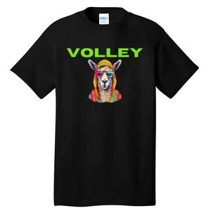 Volley Llama Funny Pickleball Tall T-Shirt