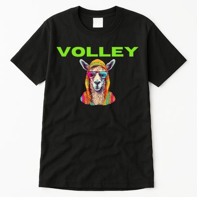 Volley Llama Funny Pickleball Tall T-Shirt