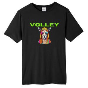 Volley Llama Funny Pickleball Tall Fusion ChromaSoft Performance T-Shirt