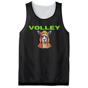 Volley Llama Funny Pickleball Mesh Reversible Basketball Jersey Tank