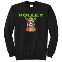 Volley Llama Funny Pickleball Tall Sweatshirt