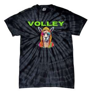 Volley Llama Funny Pickleball Tie-Dye T-Shirt