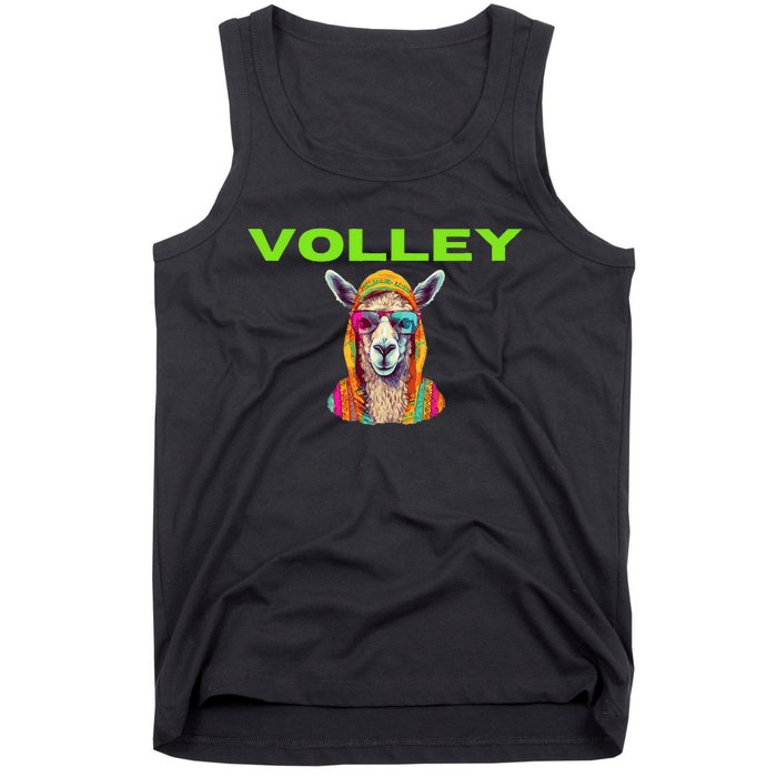 Volley Llama Funny Pickleball Tank Top