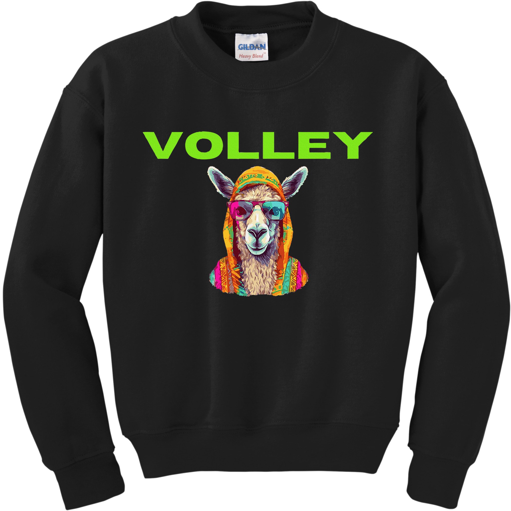 Volley Llama Funny Pickleball Kids Sweatshirt
