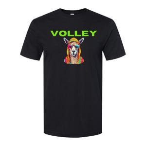 Volley Llama Funny Pickleball Softstyle CVC T-Shirt