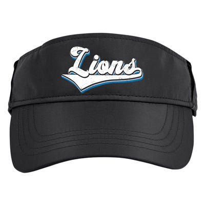 Vintage Lion Football Logo Adult Drive Performance Visor