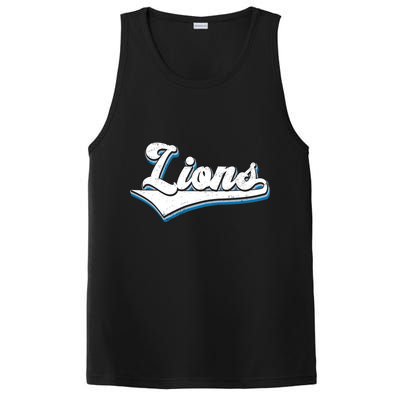 Vintage Lion Football Logo PosiCharge Competitor Tank