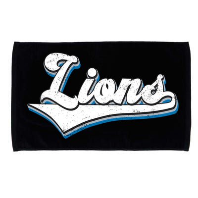 Vintage Lion Football Logo Microfiber Hand Towel