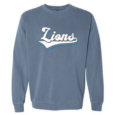 Vintage Lion Football Logo Garment-Dyed Sweatshirt