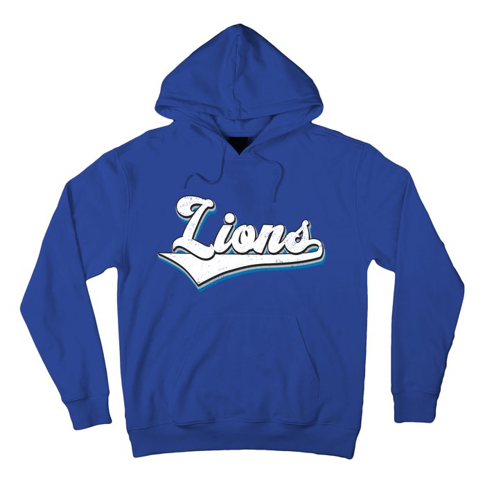 Vintage Lion Football Logo Hoodie