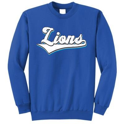 Vintage Lion Football Logo Sweatshirt