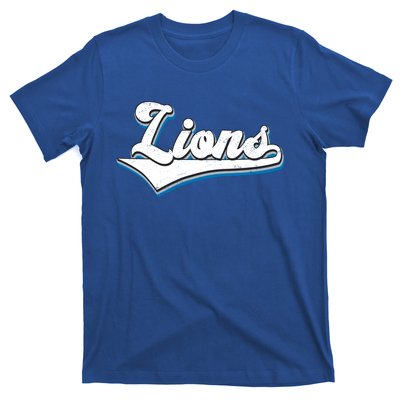 Vintage Lion Football Logo T-Shirt