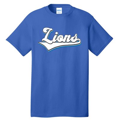 Vintage Lion Football Logo Tall T-Shirt